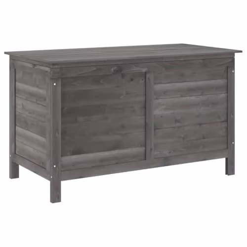 vidaXL Garden Storage Box in Anthracite, Solid Fir Wood, W/D/H: 99 x 49.5 x 58.5 cm