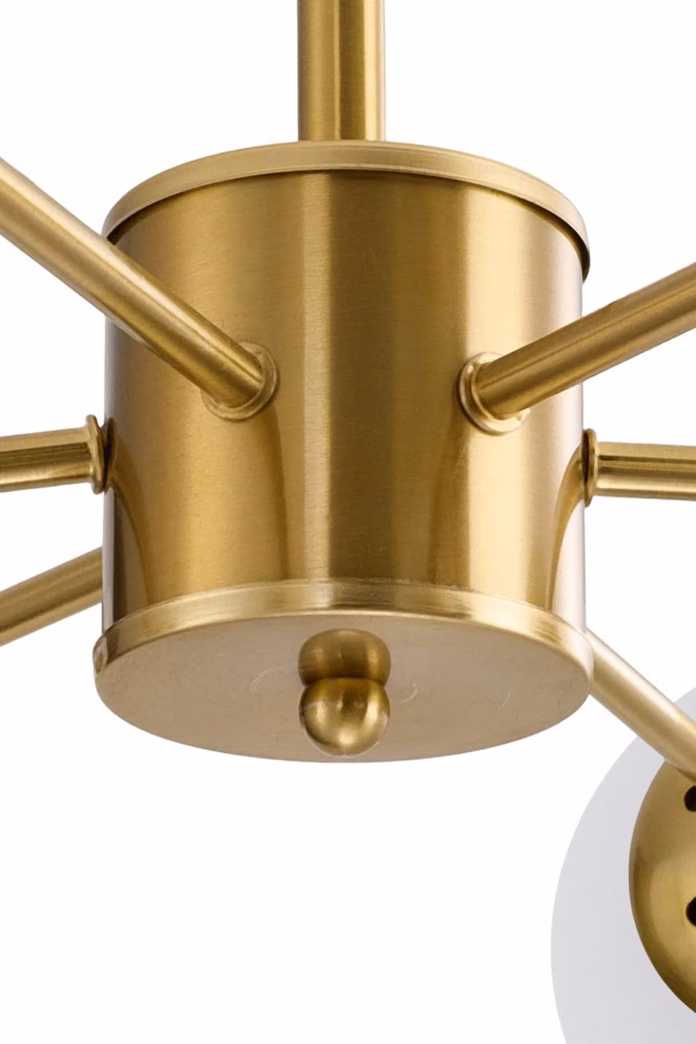 Living and Home 6-Head Modern Sputnik Chandelier Pendant Light in Gold/Brass – 3