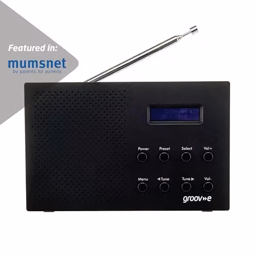 Groov-e Paris DAB+ and FM Digital Radio with Bluetooth and 3.5 mm Jack, Black – 2