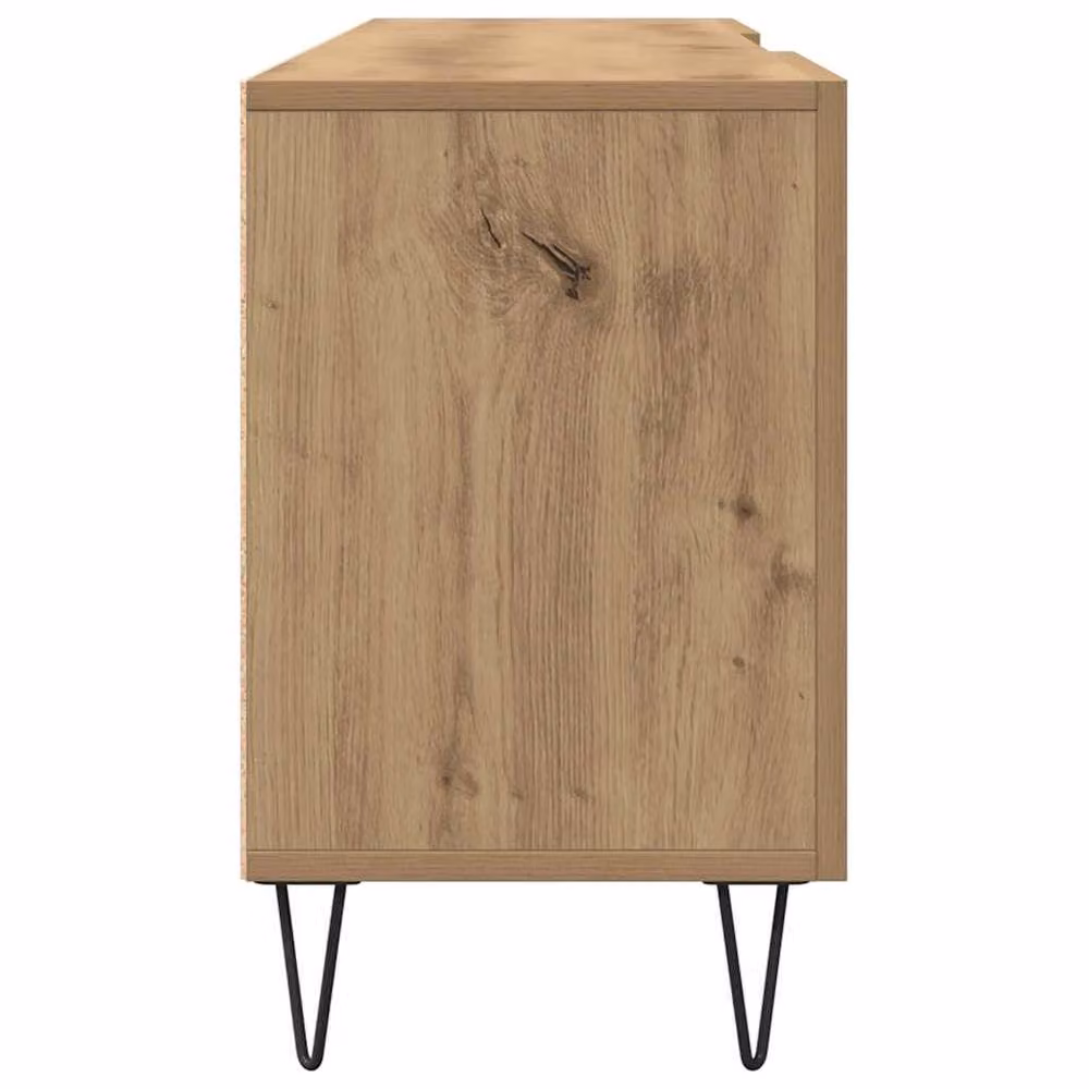Berkfield Home Artisan Oak TV Cabinet in Brown, W/D/H: 150 x 30 x 50 cm – 3