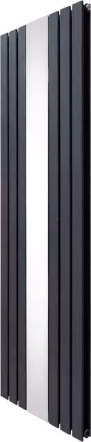 Monstershop Grey Steel Flat Panel Mirror Radiator, Width: 56.5 cm