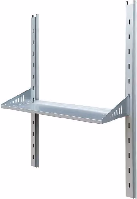Rowlinsons Brentvale Metal Shelf Kit in Silver, W/D/H: 69 x 26.5 x 94 cm