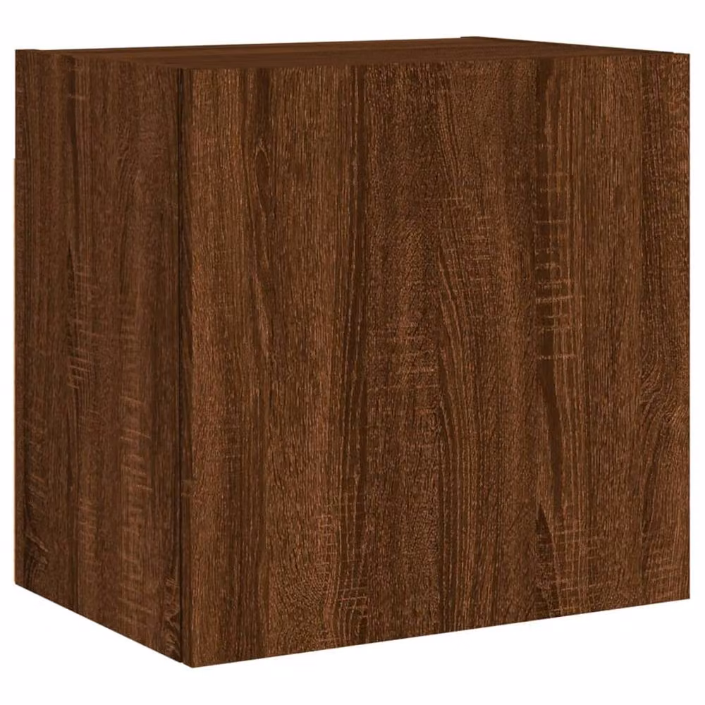 Berkfield Home Set of 2 Brown Oak TV Wall Cabinets, W/D/H: 40.5 x 30 x 40 cm – 5