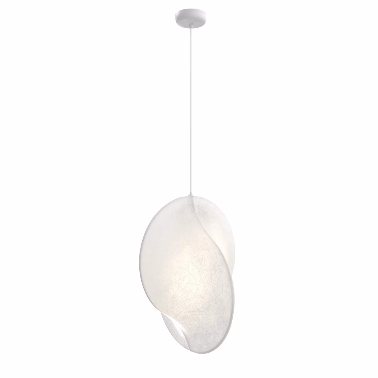Dome Deco BIRO M White Glass Dome Pendant Light