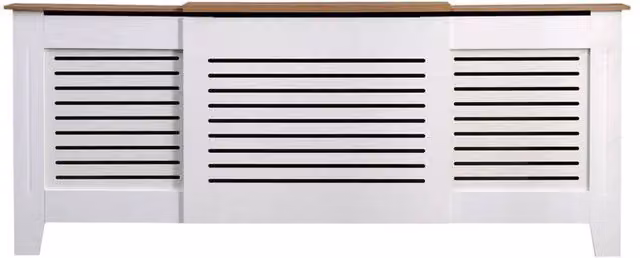 PAWNORA Adjustable White MDF Radiator Cover – 1