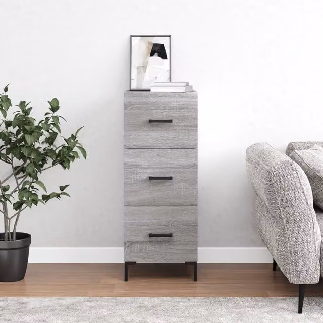 Berkfield Home Grey Sonoma Sideboard W/D/H: 34.5 x 34.0 x 90.0 cm – 1