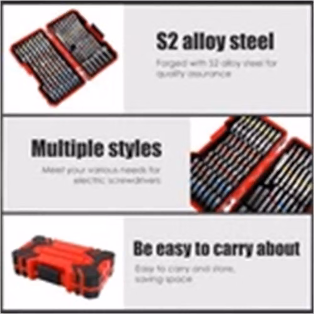 Nordara 83-Piece Magnetic Screwdriver Bit Set in Silver, W/D/H: 100 x 400 x 400 cm – 3