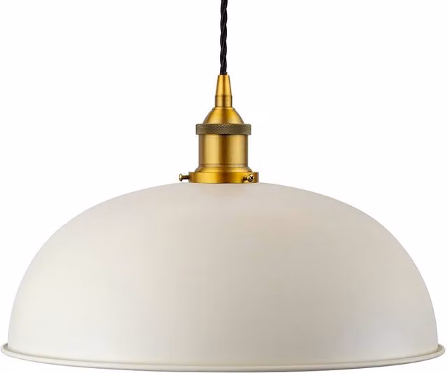 SE Home Worcester Pendant Light in White, Gold and Black