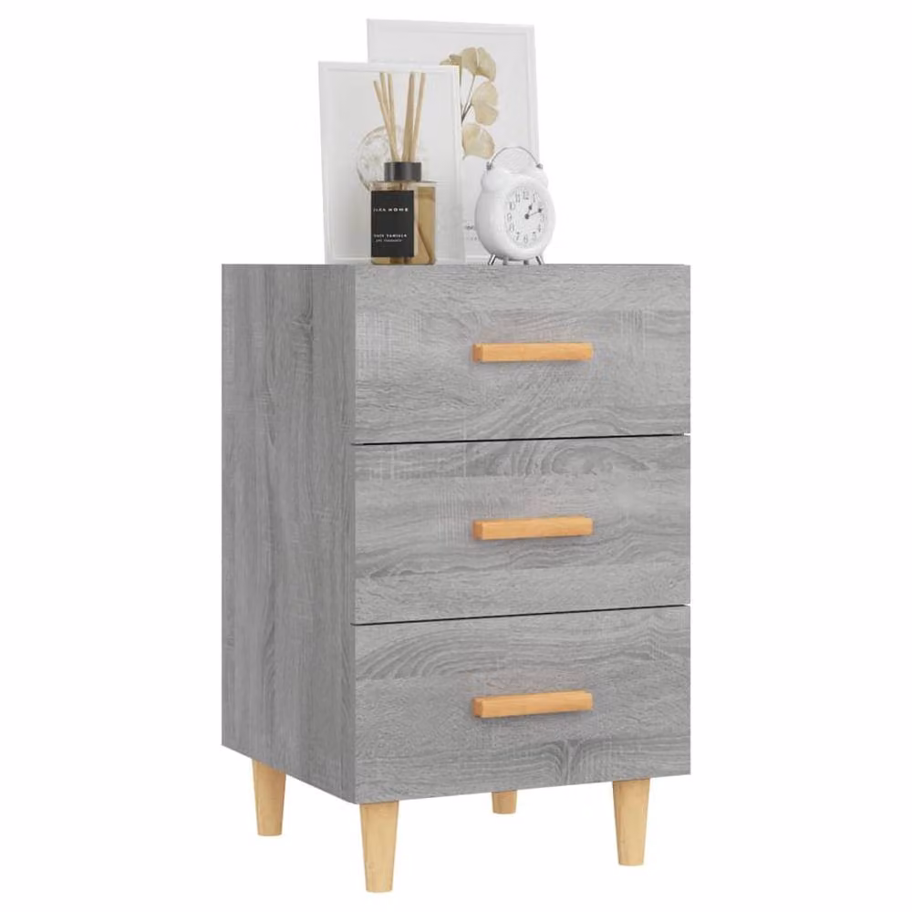 Berkfield Home Grey Sonoma Bedside Cabinet W/D/H: 40 x 40 x 66 cm – 2