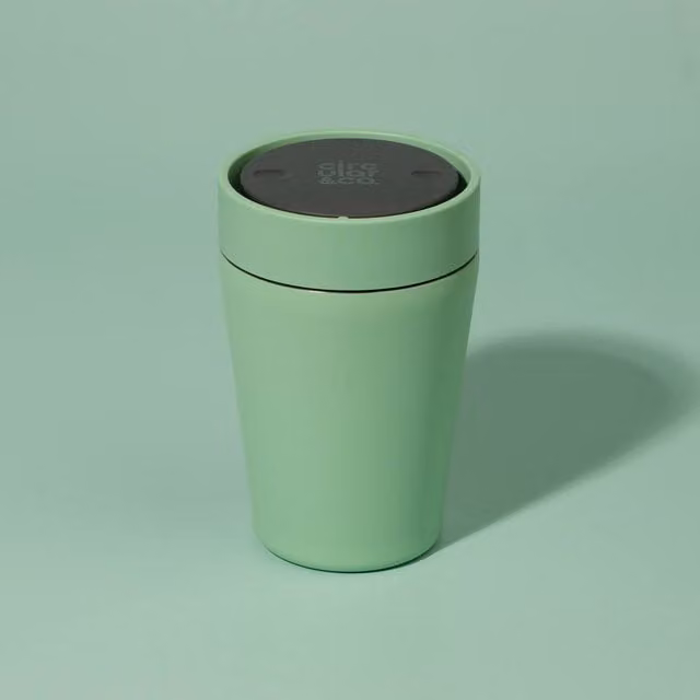 Circular & Co Insulated Stainless Steel Travel Mug in Pale Green, 355 ml