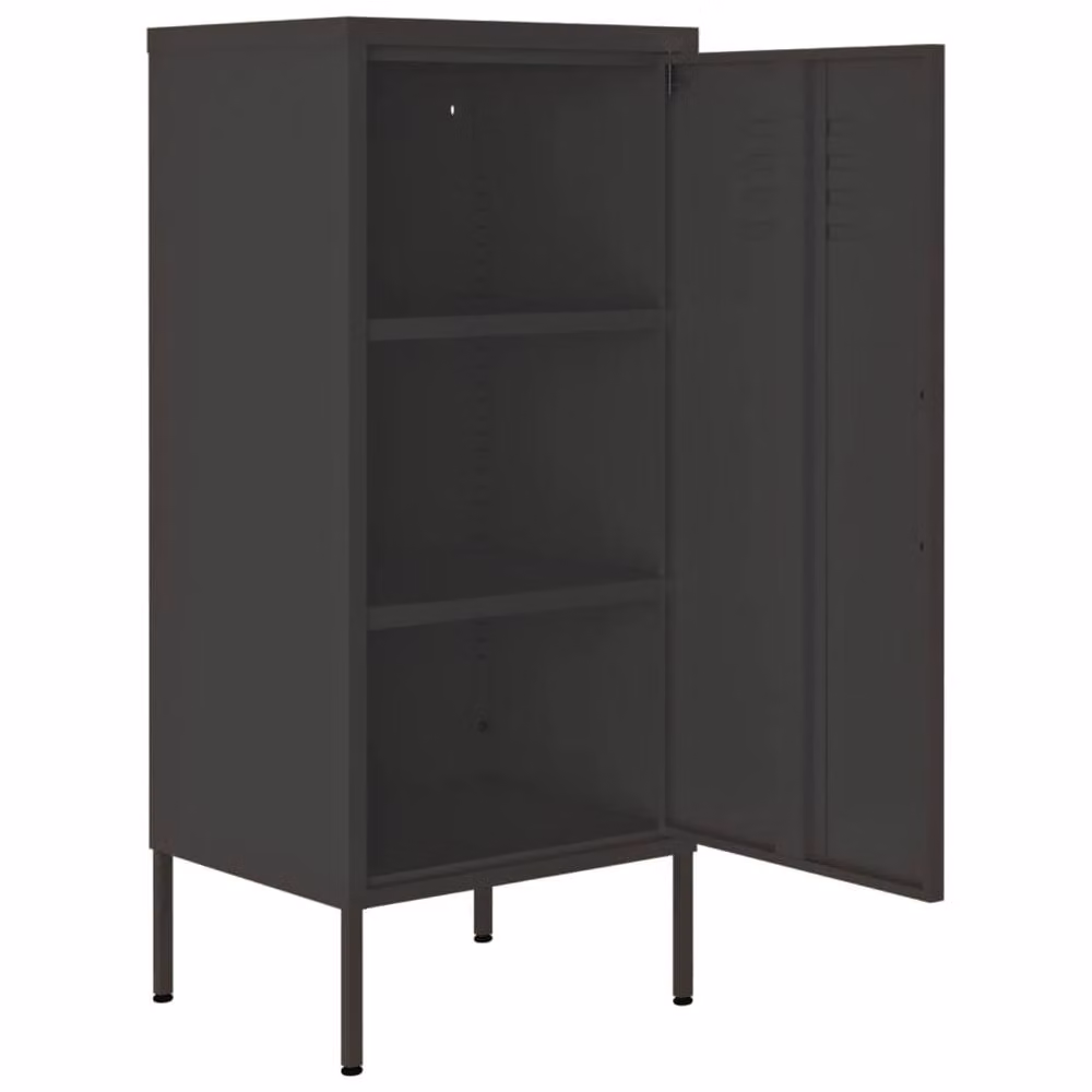 Berkfield Home Anthracite Steel Storage Cabinet in Dark Grey, W/D/H: 42.5 x 35 x 101.5 cm – 4