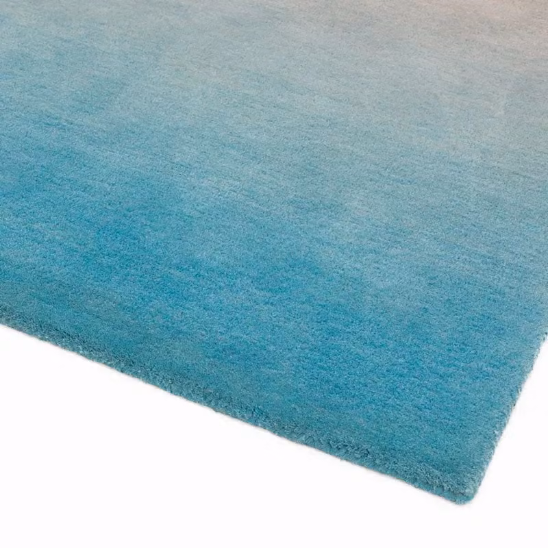 The Rug Shop UK Blue Handmade Modern Plain Wool Rug, W: 70 cm, L: 240 cm – 2
