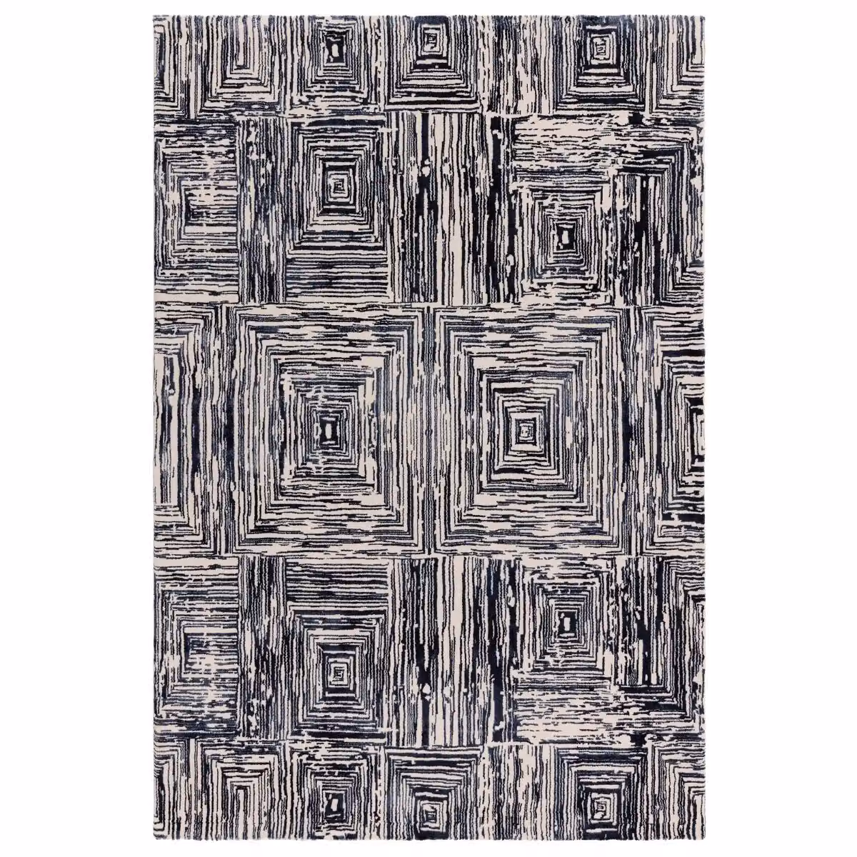 The Rug Shop UK Blue Modern Striped Area Rug, W: 200 cm, D: 290 cm – 3
