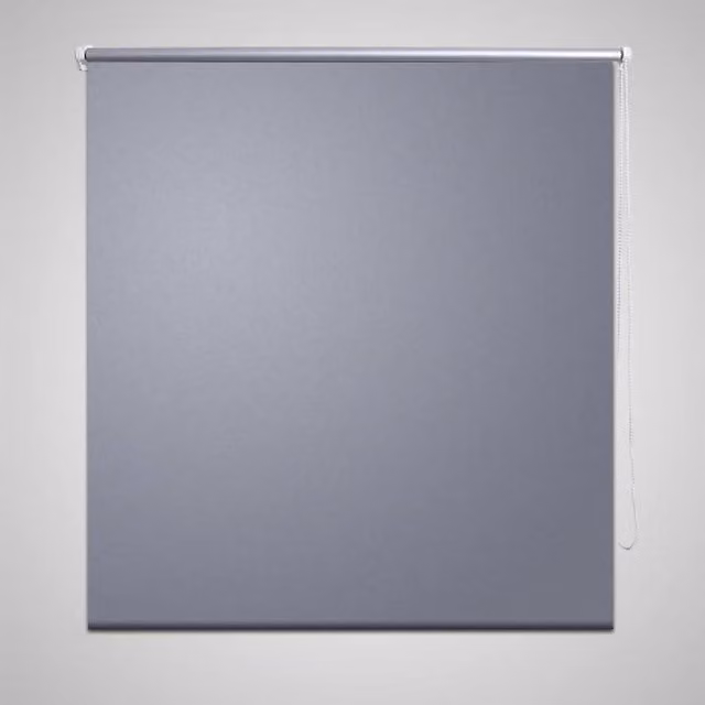 Berkfield Home Thermal Insulating Blackout Roller Blind, Grey, W: 100 cm, H: 230 cm
