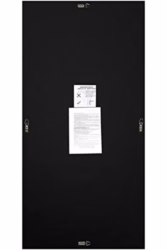 MirrorOutlet Modern Bevelled Full Length Leaner Mirror in Silver, H 174 cm x W 85 cm – 3