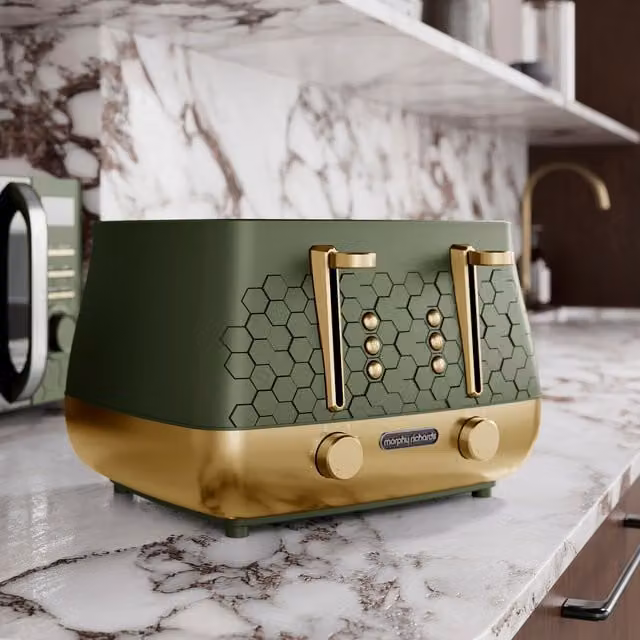 Morphy Richards Cassini 4-Slice Toaster in Green