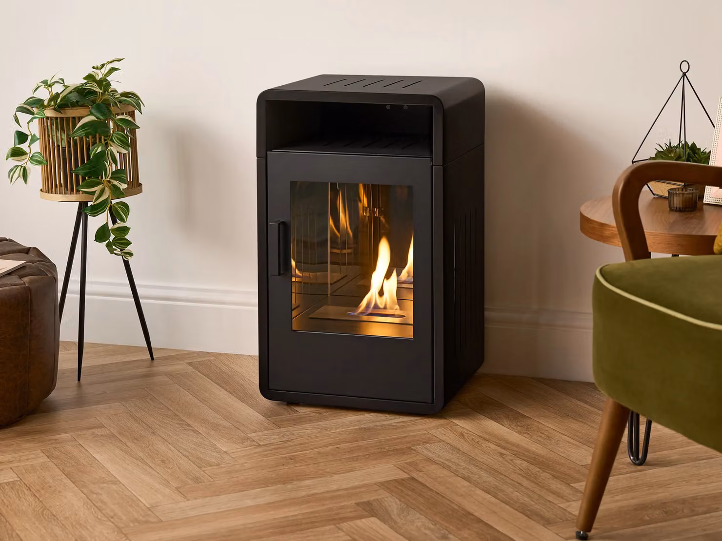 Adam Fires & Fireplaces Bellini Bio Ethanol Stove in Black – 2