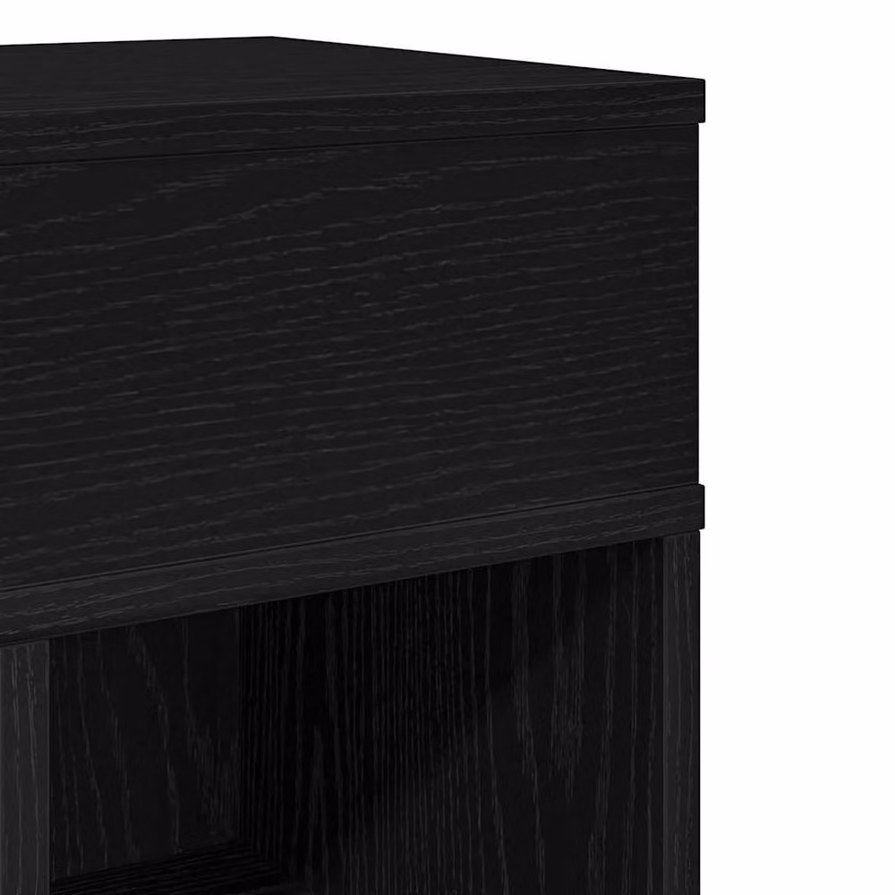 Berkfield Home Durable Bedside Cabinet with Drawer in Black, W/D/H: 25 x 31 x 66 cm – 5