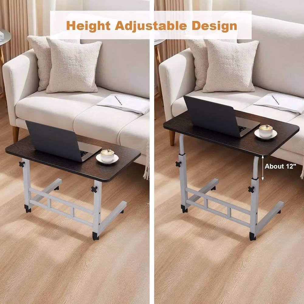 London Boutique Height Adjustable Mobile Standing Desk in Black – 6