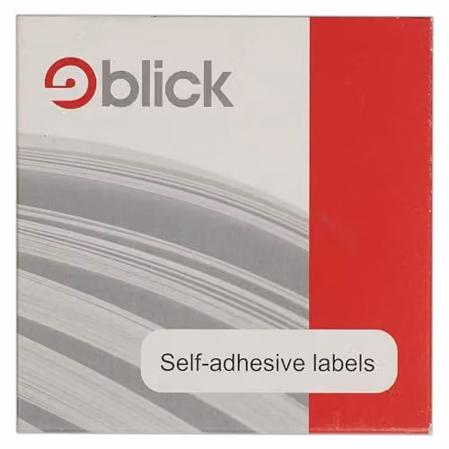 Blick White Self Adhesive Coloured Dot Circle Stickers, 13mm, 2800 Labels for School and Office Organising – 1