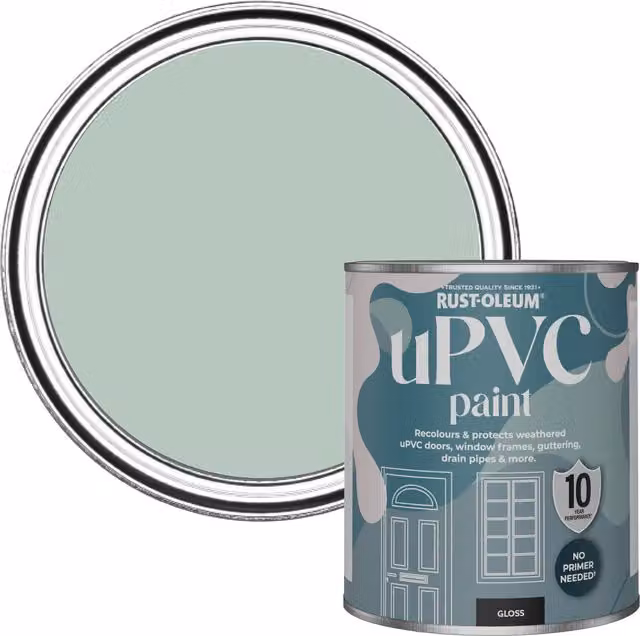 Rust-Oleum Gloss Finish UPVC Paint in Green, 0.75 l