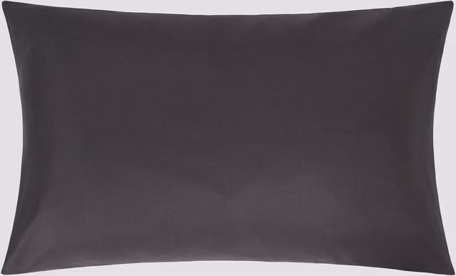 OHS 2 Pack Soft Microfibre Housewife Pillowcases with Envelope Closure, Anthracite Grey – 5