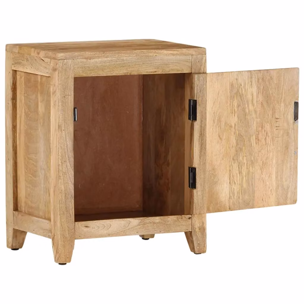 Berkfield Home Bedside Cabinet in Brown Solid Mango Wood, W/D/H: 40 x 30 x 50 cm – 2