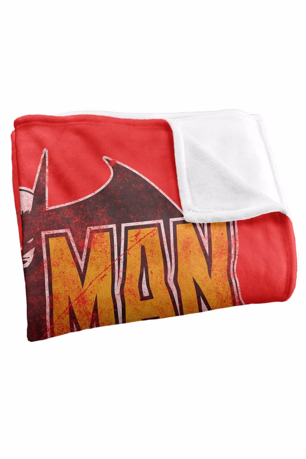 Warner Bros. Batman 2022 Vintage Bat Logo Red Super Soft Fleece Throw Blanket – 5