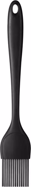 Orsina Non-Stick Silicone Pastry Brush with Ergonomic Handle and Hanging Loop, Black or Lime Green
