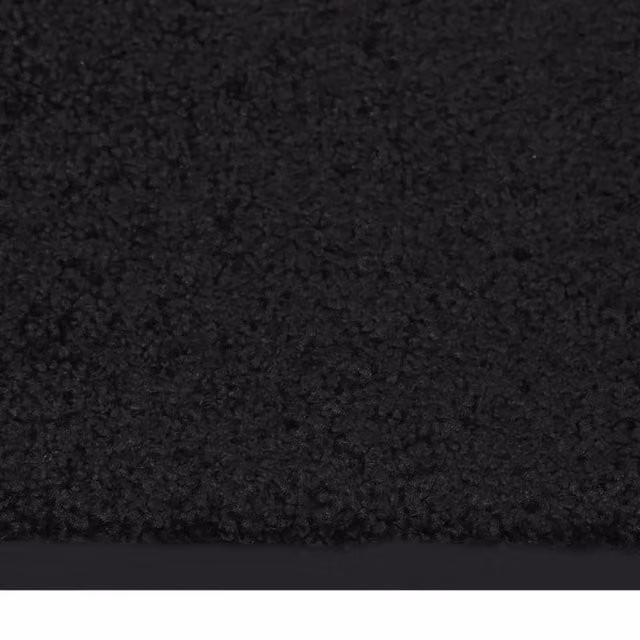 Berkfield Home Black Non-Slip Rectangular Doormat W: 40 cm, D: 60 cm