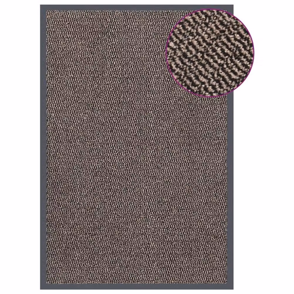 Berkfield Home Tufted Non-Slip Doormat, Brown, W: 80 cm, D: 120 cm – 2