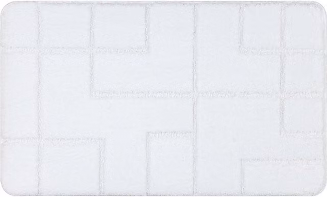 RugsX White Bath Mat, W/D/H: 60 x 100 x 1 cm – 1