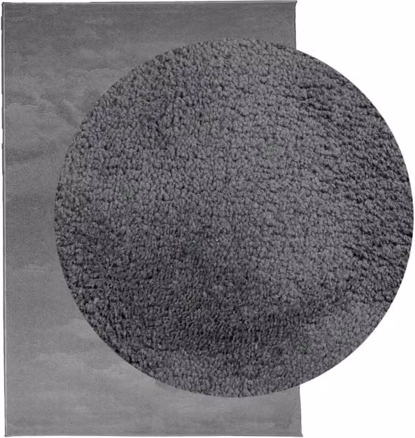 Berkfield Home Oviedo Short Pile Rug in Anthracite Grey, W: 200 cm, D: 280 cm – 1