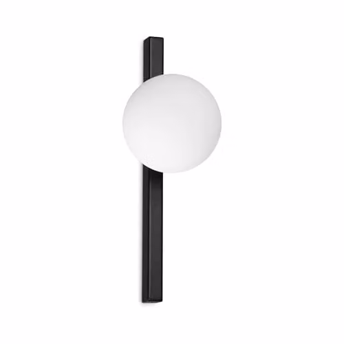 Netlighting Binomio Black Glass Sphere Wall Lamp