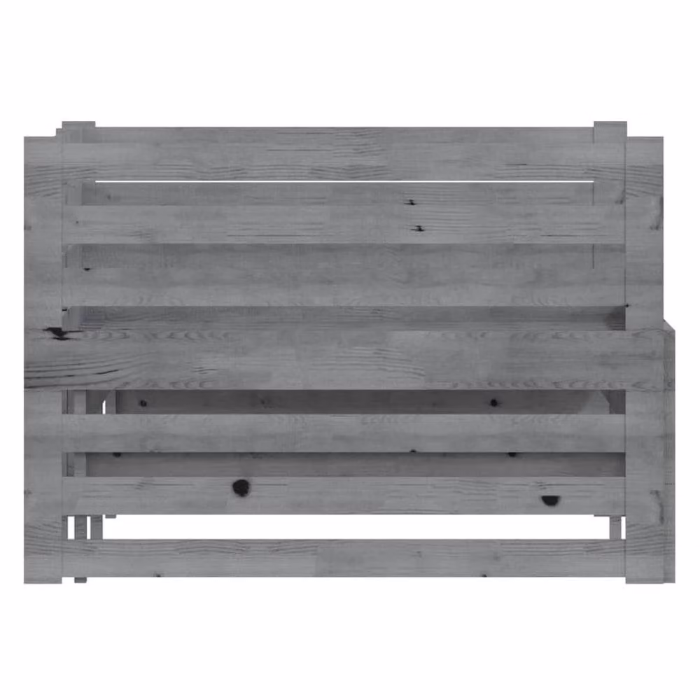 Berkfield Home Grey Solid Pinewood Pull-out Day Bed with Drawers, W/D/H: 203.5 x 90 x 68.5 cm – 3