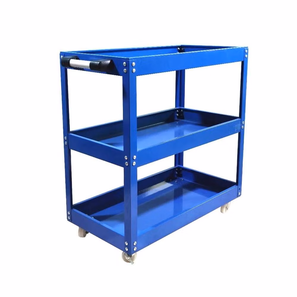 SPETLEK Heavy Duty Metal Garage Tool Storage Trolley in Blue – 2