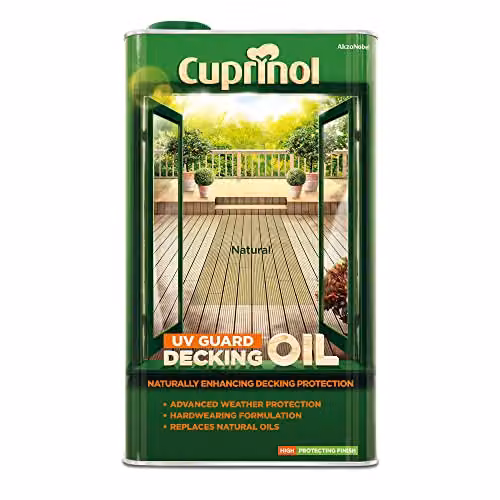 Cuprinol UV Guard Decking Oil in Natural, 5 l – 2