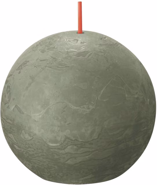 Bolsius Rustic Ball Candle, Green, 76 mm