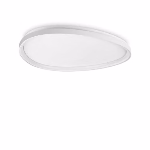 Ideal Lux Gemini LED Semi Flush Ceiling Light, White, 81 cm, Warm White 2700K