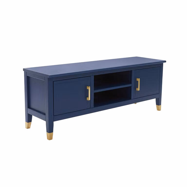Cabinet Bits Palazzi 2 Door TV Unit in Blue, H45 x W120 x D35 cm