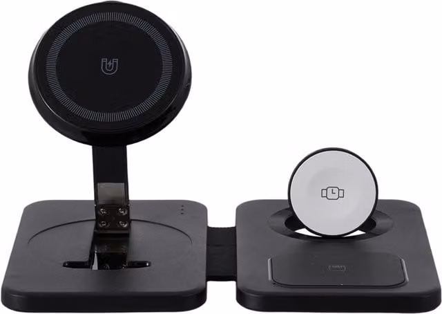 Livingandhome Compact Cable-Free Charging Stand - Black