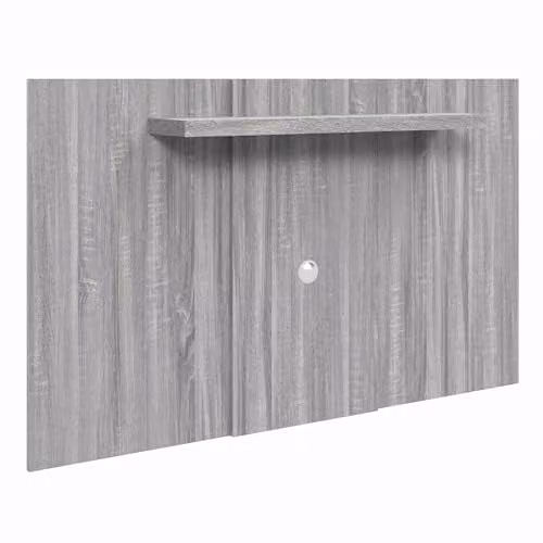 Core Products Lido TV Display Wall Panel in Grey with Adjustable Shelf – 1