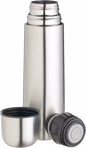 MantraRaj Silver Stainless Steel Double Walled Vacuum Insulated Water Bottle Flask, 1 l – 3