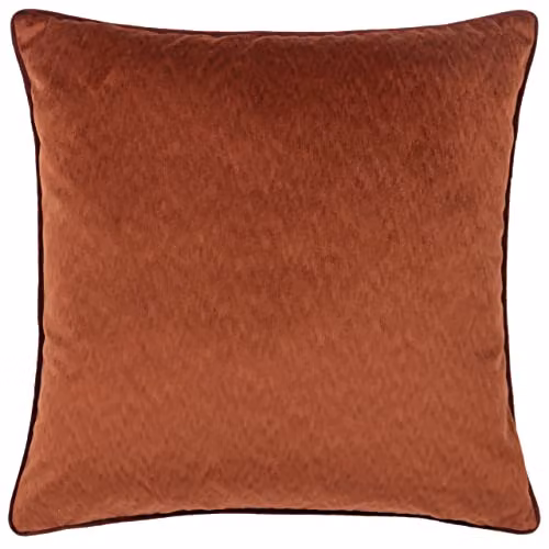 Paoletti Torto Red Velvet Square Polyester Filled Cushion – 1