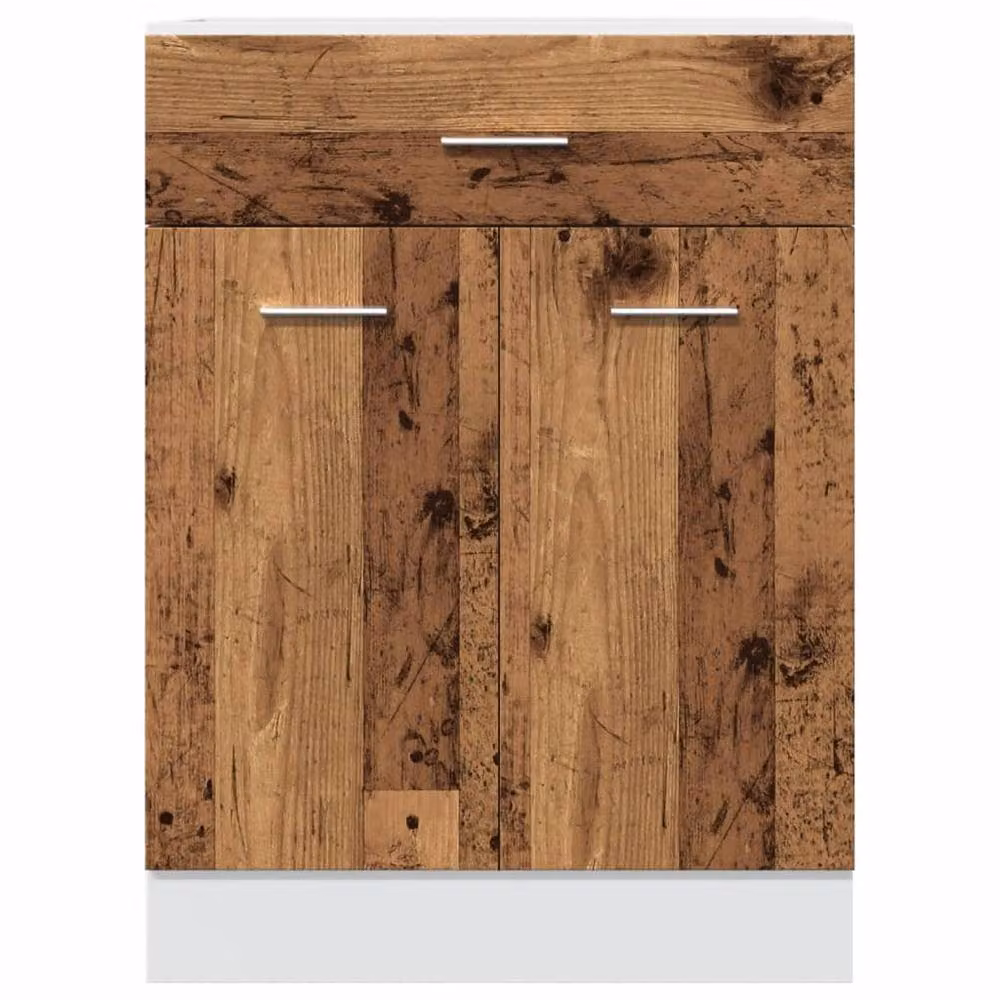 Berkfield Home Lyon Kitchen Base Unit with Drawers and Hinged Doors, Brown, W: 60 cm, D: 46 cm, H: 81.5 cm – 2