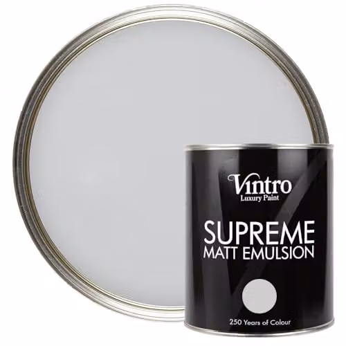Vintro Bidston Grey Luxury Matt Emulsion Multi Surface Paint, 1L – 1