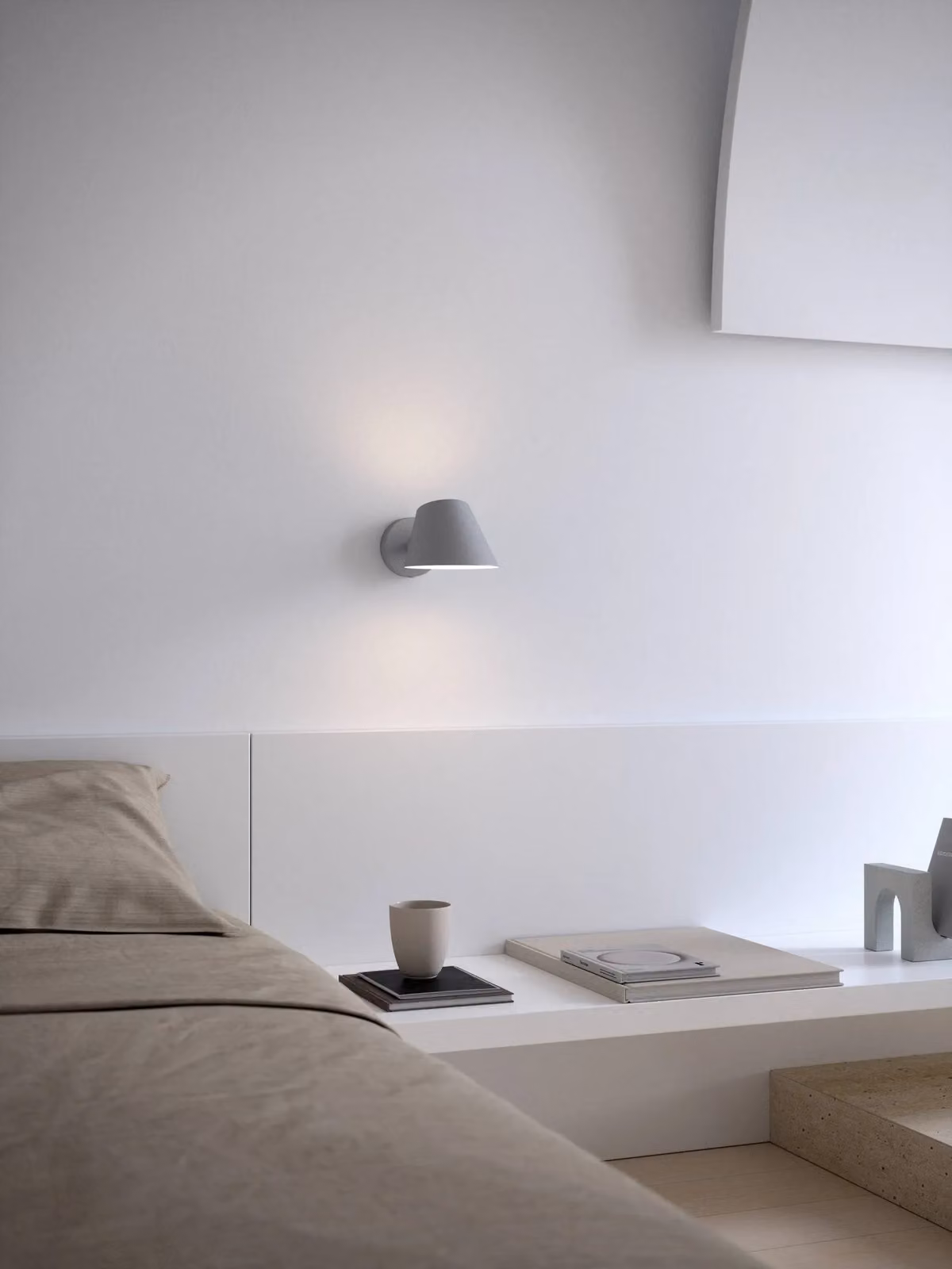 Nordlux Stay Modern Up and Down Wall Light in Grey Metal for Bedroom or Kitchen, E27, Mains Powered – 2