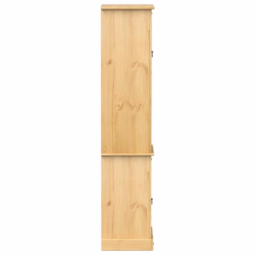 Berkfield Home Corona Freestanding Bathroom Cabinet in Brown Solid Pine, W/D/H: 50 x 40 x 185 cm – 3