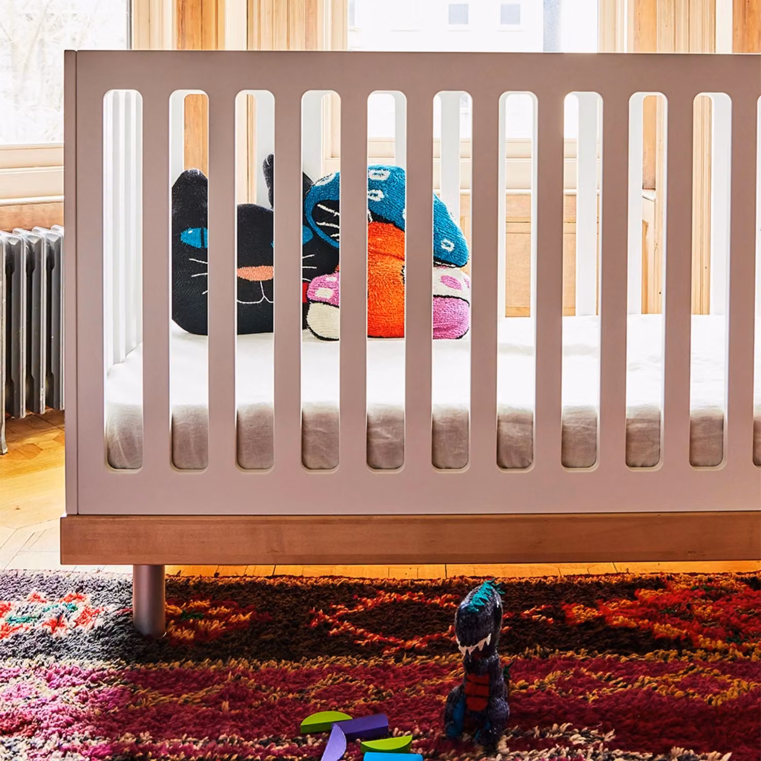 Oeuf NYC Classic Cot Bed in White and Birch Solid Wood – 4