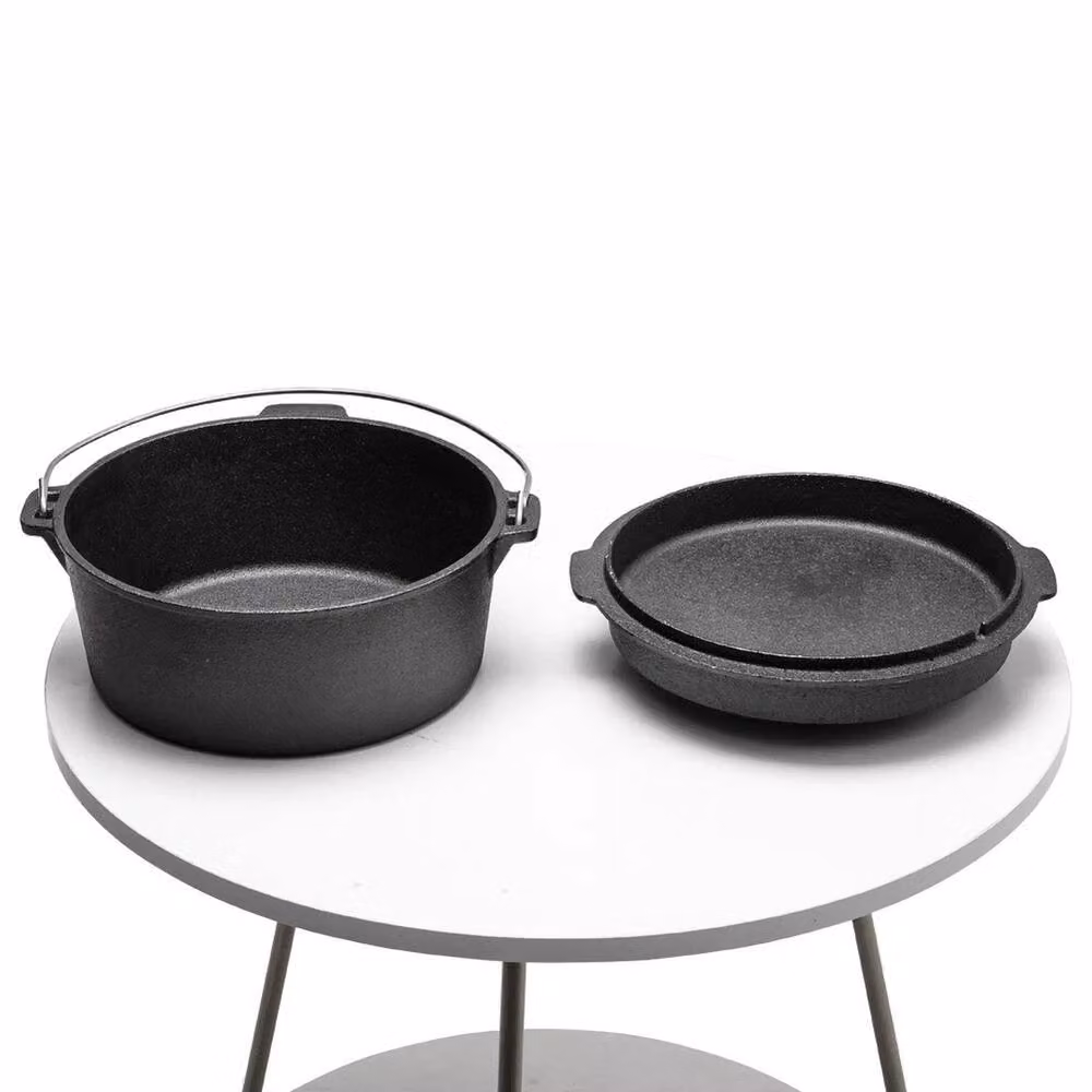 Havendro Cast Iron Oven Lid Lifter Stand and Soup Pot in Black – 4